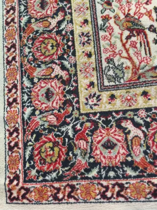 Alfombra Persa Lana Beige Multicolor