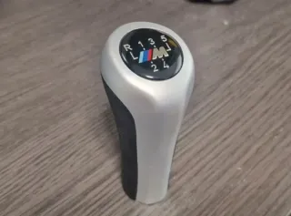 BMW PALANCA Cambios M EMBLEMA M PLATA/ PIEL 5 VELC