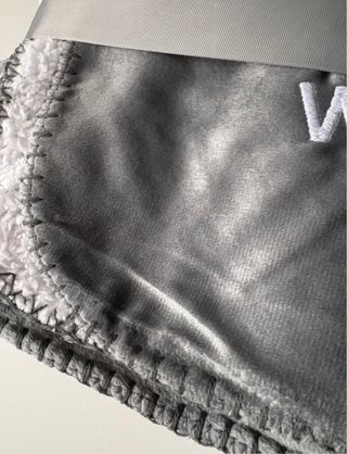 Manta gris borreguito 120x150