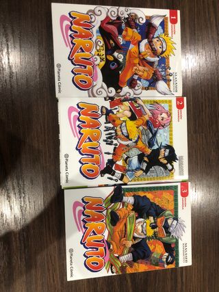 Tomos de naruto del 1-3