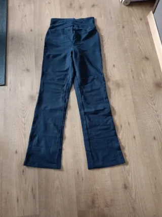 Pantalón punto premamá azul