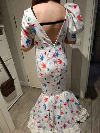 Traje de Flamenca Volantes Golondrinas