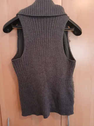 Chaleco lana y pelo sintético Talla M
