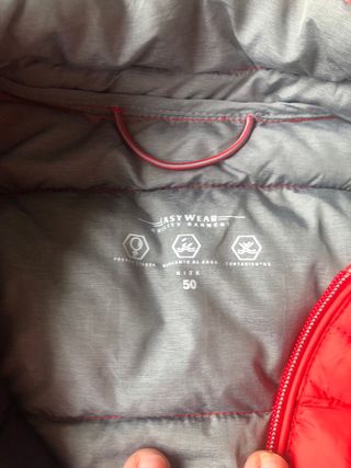 Chaleco acolchado rojo