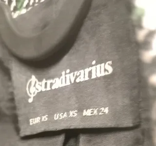 Chaquetón Stradivarius Cuadros Verde Talla XS