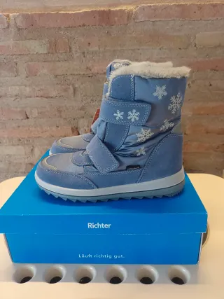 Botas de nieve Richter azules y blancas talla33