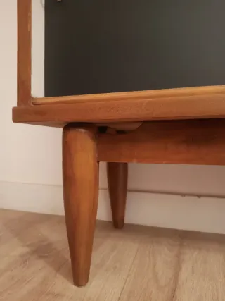 Vitrina Mid Century Madera y Cristal