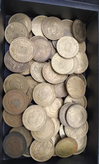 Lote de monedas de una peseta