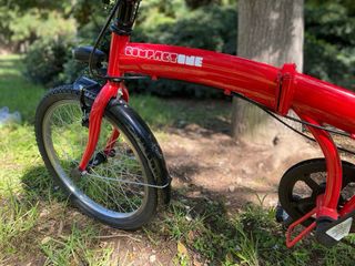 Bicicleta plegable roja
