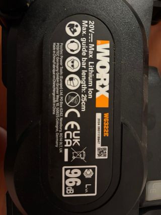 Motosierra podadora WORX 20V