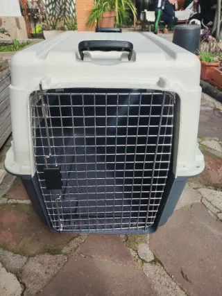 Transportín XL Gris/Blanco