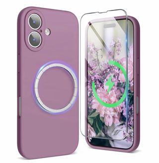 Funda iPhone 17 silicona líquida malva