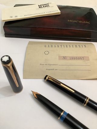 JUEGO PLUMA Y BOLIGRAFO MONTBLANC, VINTAGE. NUEVOS
