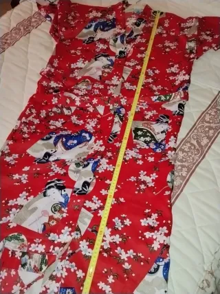 Kimono Estampado Geishas Flores