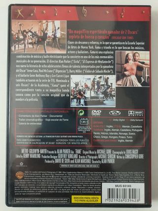 Fama (1980) DVD ¡IMPOLUTO! Edición Doméstica
