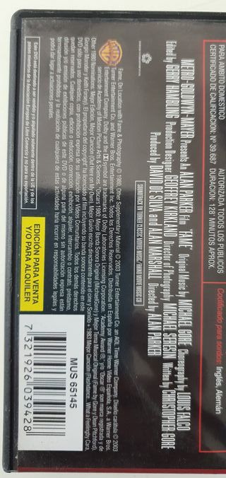 Fama (1980) DVD ¡IMPOLUTO! Edición Doméstica