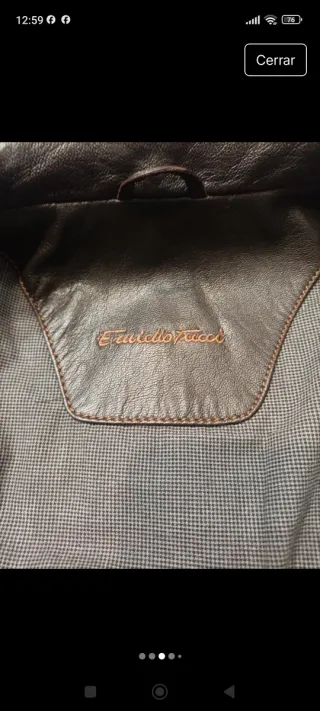 Chaqueta Piel Emidio Tucci Talla 54