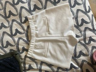 Falda pantalón blanca con cordones