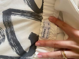 Falda pantalón blanca con cordones