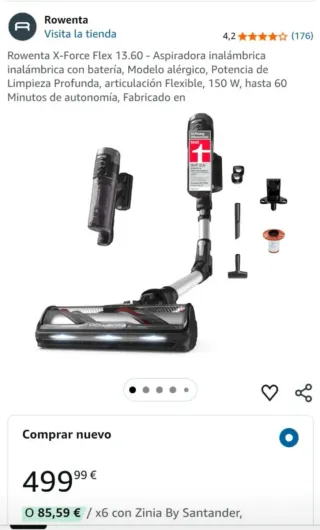 Rowenta X-Force Flex 13.60 Aspiradora