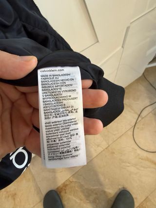 Chaqueta Bomber Calvin Klein Negra