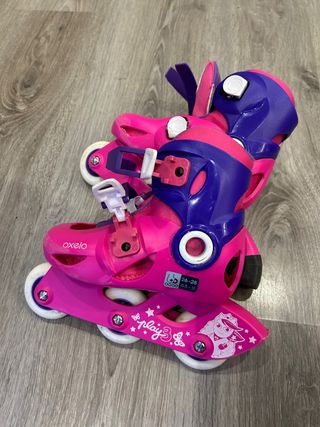 Patines Oxelo niña talla 26-28 y protecciones