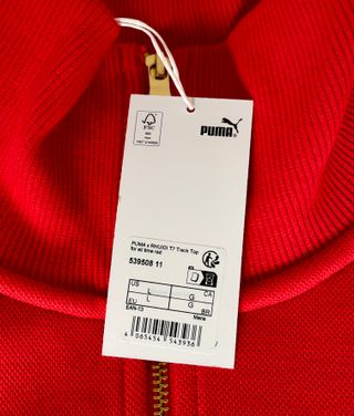 Chaqueta Puma x Rhuigi T7 Roja Talla L