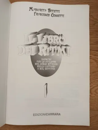 Il Libro dei Ritmi 1 - Carrara