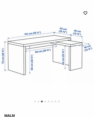Mesa Rinconera Blanca Escritorio + Silla Morada