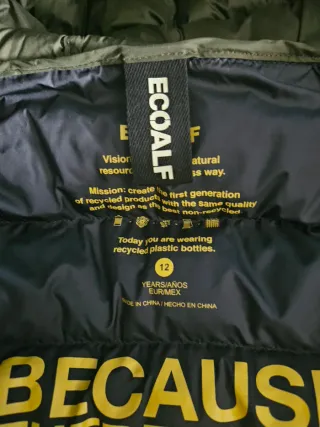 Chaqueta Ecoalf Niño Verde Talla 12 años