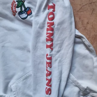 Felpa Tommy Jeans bianca XS