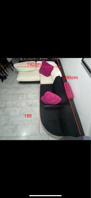 Divano B&B Italia bianco e nero