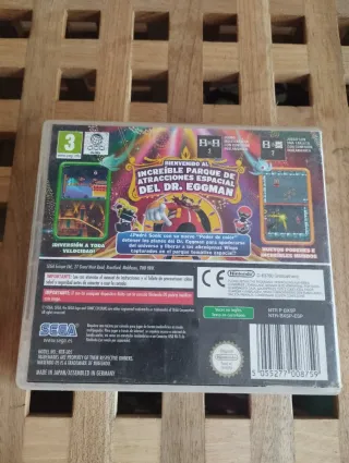 Sonic Colours DS Nintendo