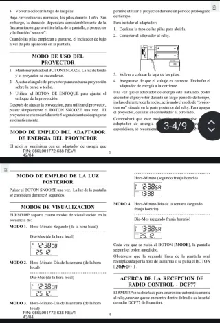 Reloj Proyector Oregon Scientific RM318P
