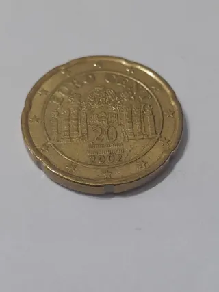 Moneda 20 céntimos Euro Austria 2002
