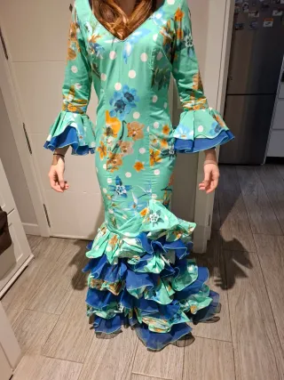 Traje de flamenca estampado floral