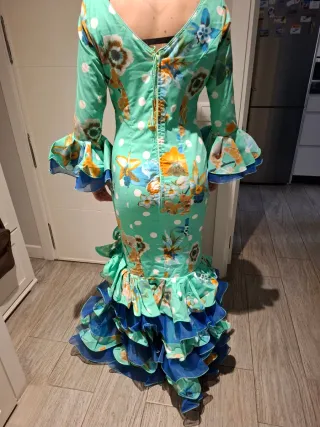 Traje de flamenca estampado floral
