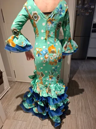 Traje de flamenca estampado floral