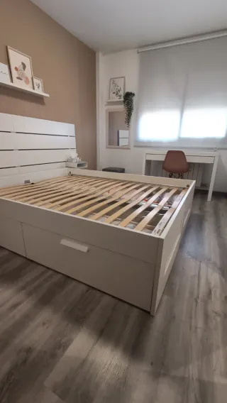 Cama Matrimonio BRIMNES 160x200cm Blanca