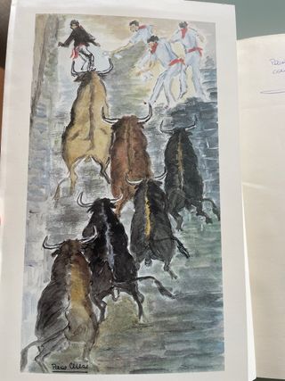 ROMANCERO TORERO Firmado y dibujo Paco Cerezo