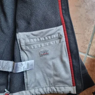 Felpa pile grigia zip donna Mammut M