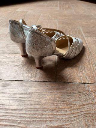 Zapatos de Baile Hroyl Plateados