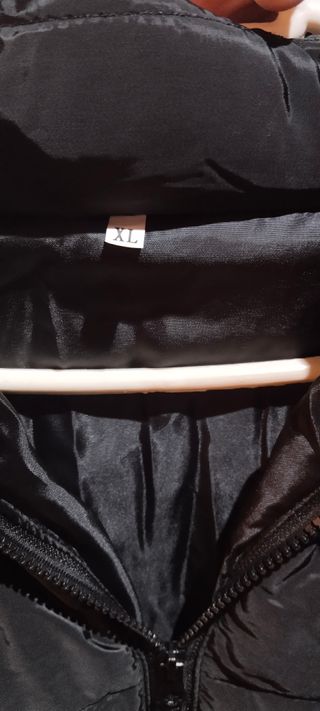 Abrigo plumífero negro mujer talla XL