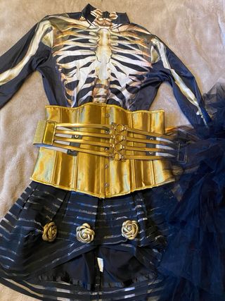 Disfraz Catrina Dorada Talla Única