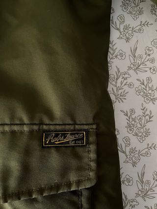 Abrigo Ralph Lauren verde con capucha