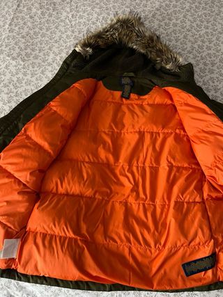 Abrigo Ralph Lauren verde con capucha