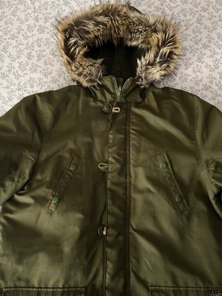 Abrigo Ralph Lauren verde con capucha