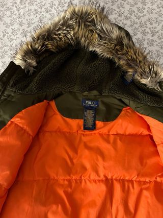 Abrigo Ralph Lauren verde con capucha