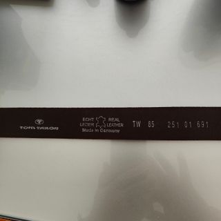 Cintura in vera pelle marrone lunga 1 metro e 2 cm