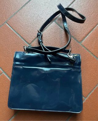 Borsa Clarks vernice blu